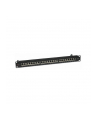 TechlyPro Patch panel 19'' 1U STP 24 porty RJ45 Cat6 T568A/B z półką czarny - nr 16