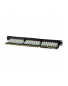 TechlyPro Patch panel 19'' 1U STP 24 porty RJ45 Cat6 T568A/B z półką czarny - nr 2