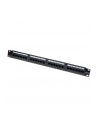 TechlyPro Patch panel 19'' 1U UTP 24 porty RJ45 Cat6 T568A/B czarny - nr 20