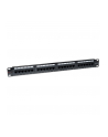 TechlyPro Patch panel 19'' 1U UTP 24 porty RJ45 Cat6 T568A/B czarny - nr 23