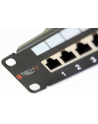 TechlyPro Patch panel 19'' 1U STP 24 porty RJ45 Cat6A T568A/B z półką czarny - nr 4