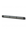 TechlyPro Patch panel 19'' 1U STP 24 porty RJ45 Cat6A T568A/B z półką czarny - nr 8