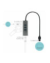 i-tec USB 3.0 Metal 3 port HUB Gigabit Ethernet 1x USB 3.0 do RJ-45 3x USB 3.0 - nr 18