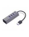 i-tec USB 3.0 Metal 3 port HUB Gigabit Ethernet 1x USB 3.0 do RJ-45 3x USB 3.0 - nr 11