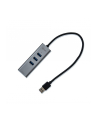 i-tec USB 3.0 Metal 3 port HUB Gigabit Ethernet 1x USB 3.0 do RJ-45 3x USB 3.0 - nr 14