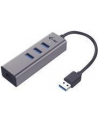 i-tec USB 3.0 Metal 3 port HUB Gigabit Ethernet 1x USB 3.0 do RJ-45 3x USB 3.0 - nr 21