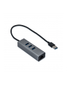 i-tec USB 3.0 Metal 3 port HUB Gigabit Ethernet 1x USB 3.0 do RJ-45 3x USB 3.0 - nr 23