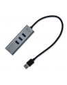 i-tec USB 3.0 Metal 3 port HUB Gigabit Ethernet 1x USB 3.0 do RJ-45 3x USB 3.0 - nr 3