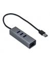 i-tec USB 3.0 Metal 3 port HUB Gigabit Ethernet 1x USB 3.0 do RJ-45 3x USB 3.0 - nr 4