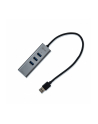 i-tec USB 3.0 Metal 3 port HUB Gigabit Ethernet 1x USB 3.0 do RJ-45 3x USB 3.0 - nr 8