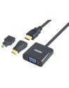 Unitek Adapter mini/micro HDMI to VGA + audio, Y-6355 - nr 1