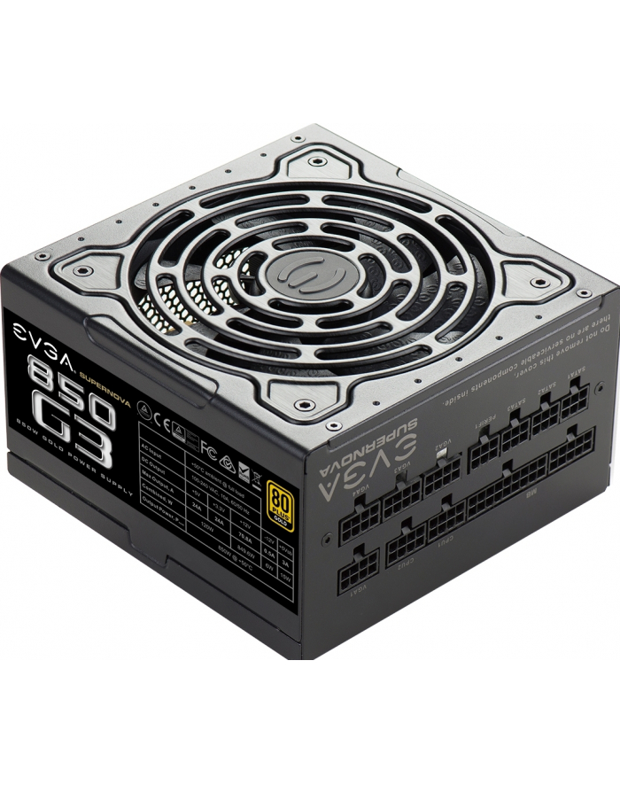 EVGA Zasilacz SuperNOVA 850 G3 850W, 80 PLUS Gold, modularny główny