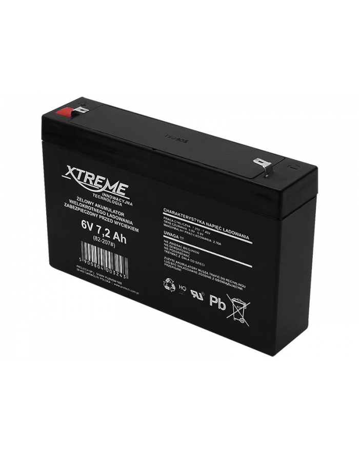 XTREME akumulator żelowy 6V 7.2Ah główny