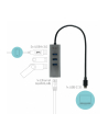 i-tec USB-C Metal 3-portowy HUB z adapterem Gigabit Ethernet - nr 31