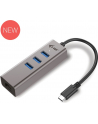 i-tec USB-C Metal 3-portowy HUB z adapterem Gigabit Ethernet - nr 16
