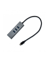 i-tec USB-C Metal 3-portowy HUB z adapterem Gigabit Ethernet - nr 25