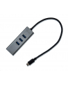 i-tec USB-C Metal 3-portowy HUB z adapterem Gigabit Ethernet - nr 4