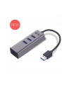 i-tec USB 3.0 Metal 3-portowy HUB z adapterem Gigabit Ethernet - nr 1