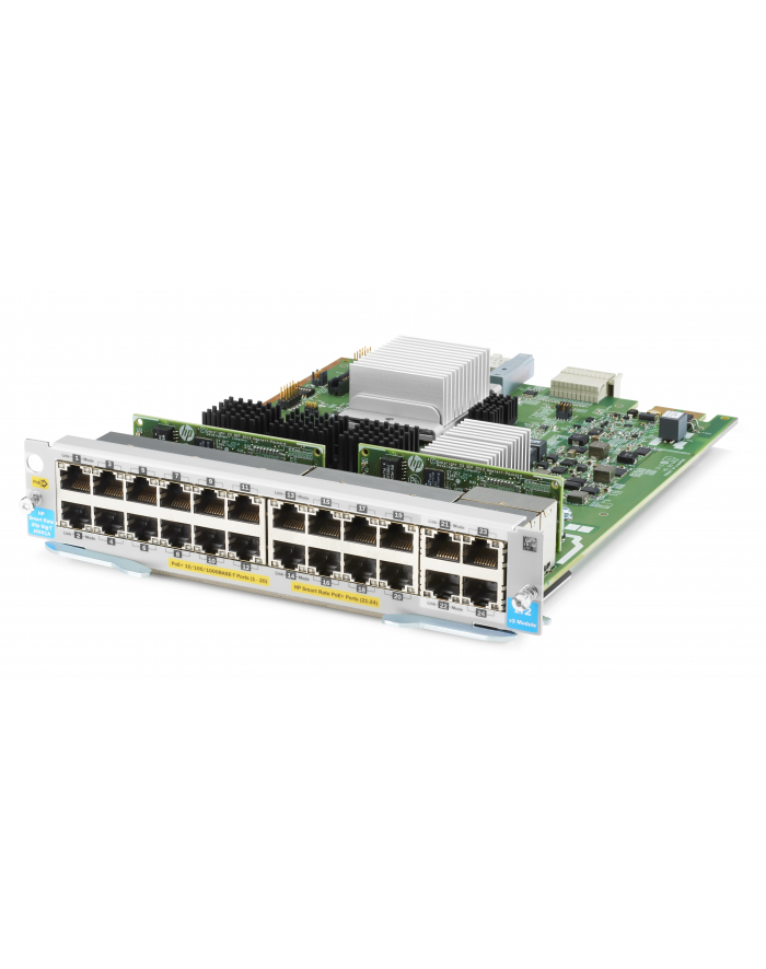 Hewlett Packard Enterprise ARUBA 20-port 10/100/1000BASE-T PoE+/4-port 1/2.5/5/10GBASE-T PoE+ MACsec v3 zl2 Module J9991A główny