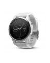 MIO Garmin GPS zegarek sportowy fenix5S srebrny, biały pasek - nr 15
