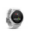 MIO Garmin GPS zegarek sportowy fenix5S srebrny, biały pasek - nr 16