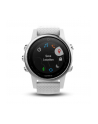 MIO Garmin GPS zegarek sportowy fenix5S srebrny, biały pasek - nr 1