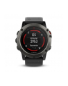 MIO Garmin GPS zegarek sportowy fenix5x Sapphire Gray Optic, czarny pasek - nr 16