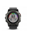 MIO Garmin GPS zegarek sportowy fenix5x Sapphire Gray Optic, czarny pasek - nr 4