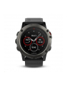 MIO Garmin GPS zegarek sportowy fenix5x Sapphire Gray Optic, czarny pasek - nr 6