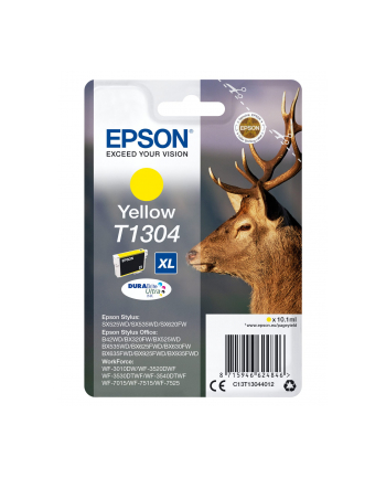 Tusz Epson T1304 (do drukarki Epson  oryginał C13T13044010 1005str. 10 1ml yellow)