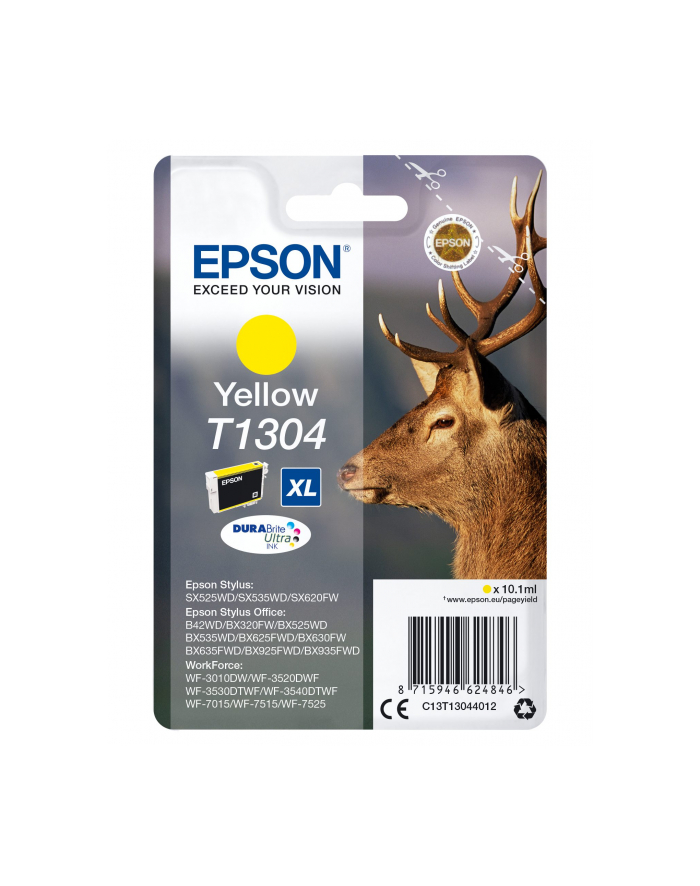 Tusz Epson T1304 (do drukarki Epson  oryginał C13T13044010 1005str. 10 1ml yellow) główny