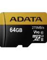 Adata microSDXC 64GB Class 10 read/write 275/155MBps - nr 10