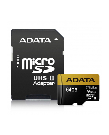 Adata microSDXC 64GB Class 10 read/write 275/155MBps