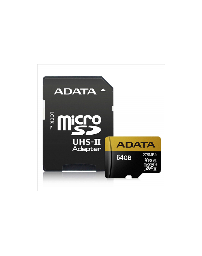 Adata microSDXC 64GB Class 10 read/write 275/155MBps główny