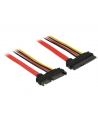 Delock Przewód przedłużający SATA 6 Gb/s 22-pin > SATA 22-pin (5V+12V) 10cm - nr 9