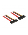 Delock Przewód przedłużający SATA 6 Gb/s 22-pin > SATA 22-pin (5V+12V) 10cm - nr 12