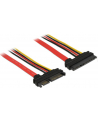 Delock Przewód przedłużający SATA 6 Gb/s 22-pin > SATA 22-pin (5V+12V) 10cm - nr 13