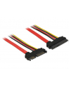Delock Przewód przedłużający SATA 6 Gb/s 22-pin > SATA 22-pin (5V+12V) 10cm - nr 15