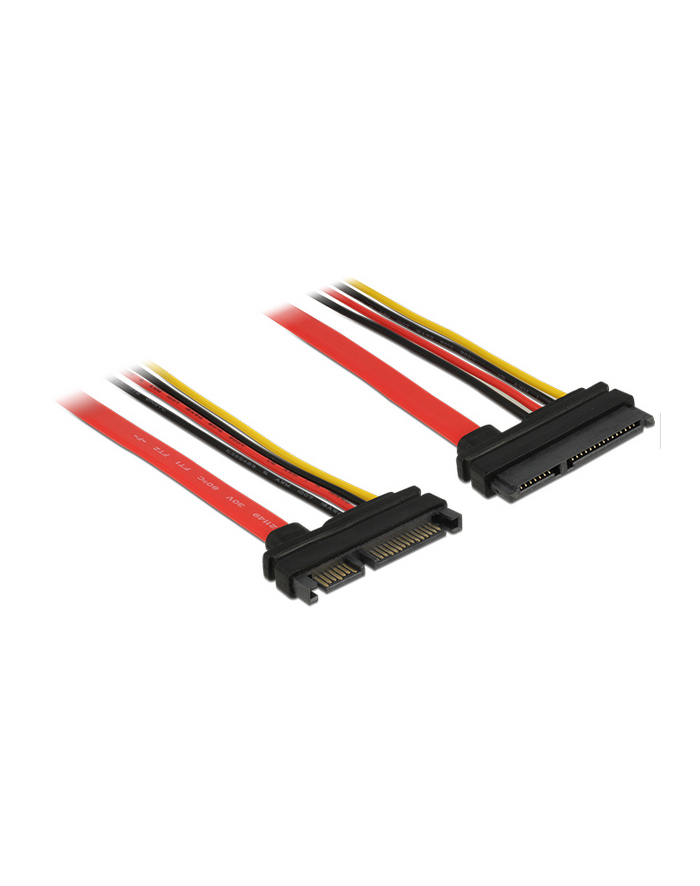 Delock Przewód przedłużający SATA 6 Gb/s 22-pin > SATA 22-pin (5V+12V) 10cm główny