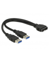Delock Kabel USB 3.0 Pin header > 2 x USB 3.0 AM, 25 cm, wewnętrzny - nr 10