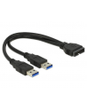 Delock Kabel USB 3.0 Pin header > 2 x USB 3.0 AM, 25 cm, wewnętrzny - nr 11