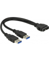 Delock Kabel USB 3.0 Pin header > 2 x USB 3.0 AM, 25 cm, wewnętrzny - nr 5