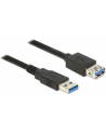 Delock Kabel Przedłużacz USB 3.0 AM-AF, 1m, czarny - nr 13