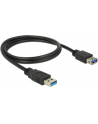 Delock Kabel Przedłużacz USB 3.0 AM-AF, 1m, czarny - nr 16