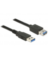 Delock Kabel Przedłużacz USB 3.0 AM-AF, 1m, czarny - nr 18