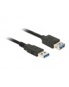 Delock Kabel Przedłużacz USB 3.0 AM-AF, 1m, czarny - nr 19