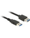 Delock Kabel Przedłużacz USB 3.0 AM-AF, 1m, czarny - nr 20