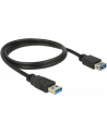 Delock Kabel Przedłużacz USB 3.0 AM-AF, 1m, czarny - nr 22