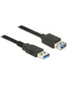 Delock Kabel Przedłużacz USB 3.0 AM-AF, 1m, czarny - nr 23