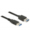 Delock Kabel Przedłużacz USB 3.0 AM-AF, 1m, czarny - nr 4
